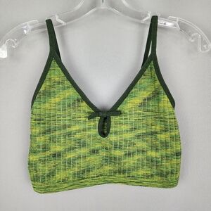 Colsie Green Textured Women's Bralette Sz Large